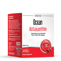 Дієтична добавка для покращення зору та зниження напруги в очах з астаксантином Orzax Ocean Astaxanthin, 30 капсул